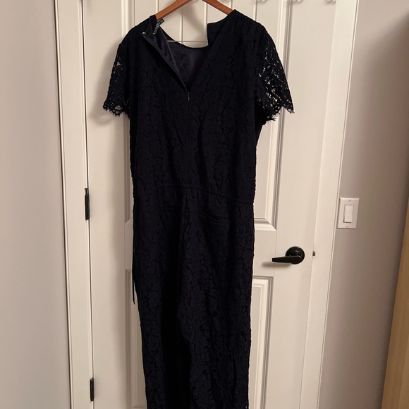Navy lace pantsuit size 18W - Picture 5 of 12
